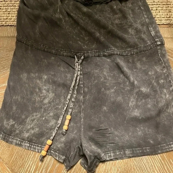 Chaser Womens Ruffled Elastic Off Shoulder Drawstring
Romper Gray Size M - Picture 6 of 10